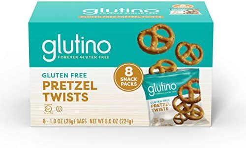 Glutino Gluten Free Pretzel Twists Snack Pack, Salted, 8 oz | Amazon (US)