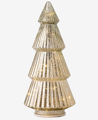 Opulence Light-Up Gold Glass Tree, Macy's Exclusive | Macy's
