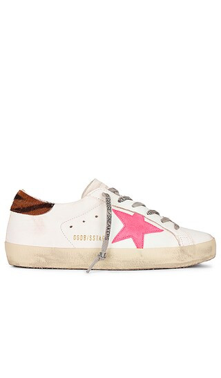 Superstar Sneaker in Creamy White, Fluo Red, & Black Brown Zebra | Revolve Clothing (Global)