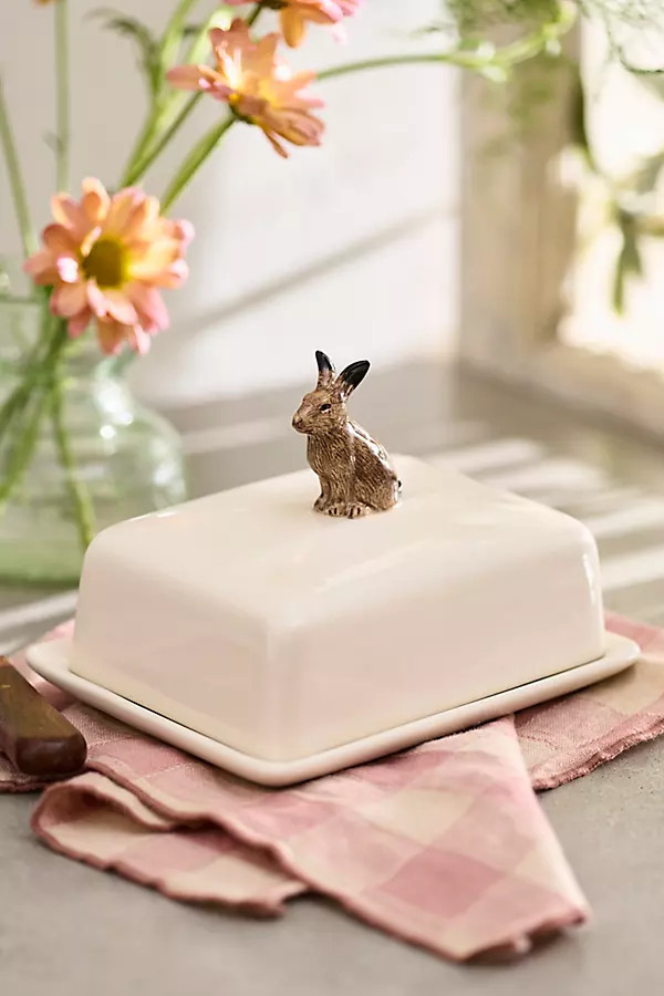 Quail Ceramics Hare Butter Dish | Anthropologie (US)