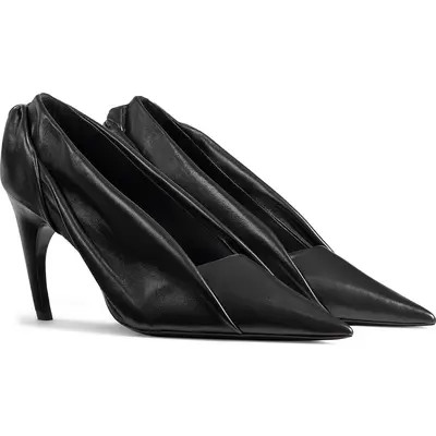 Khaite Eve Twist Pointed Toe Pump in Black at Nordstrom, Size 42 | Nordstrom