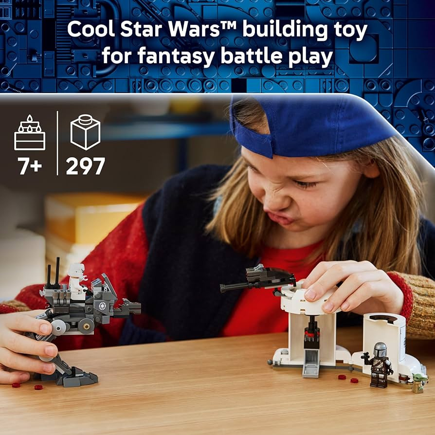 LEGO Star Wars AT-RT Attack - Building Toy for Boys & Girls, Ages 7+ - with The Mandalorian & Gro... | Amazon (US)