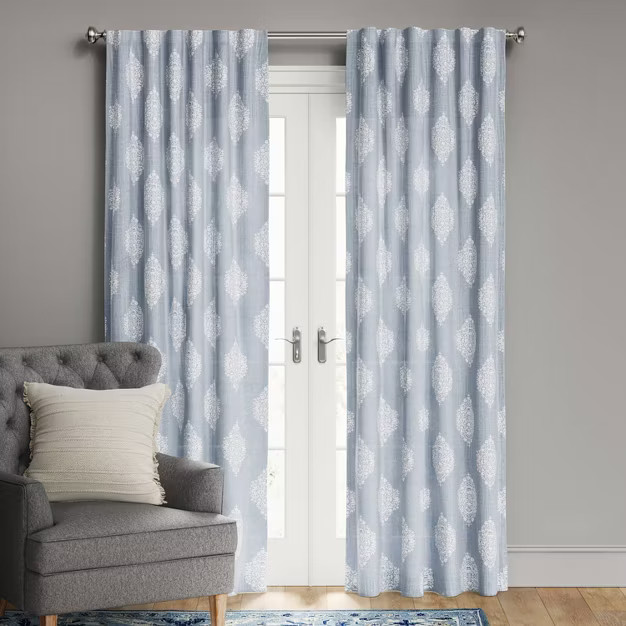 Medallion Blackout Window Curtain Panel - Threshold™ | Target