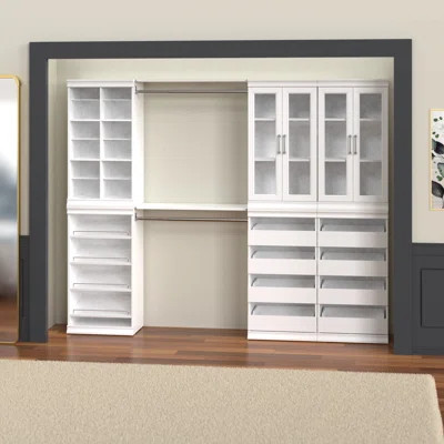 Modular Storage 90.14" W - 99" W Closet System | Wayfair North America