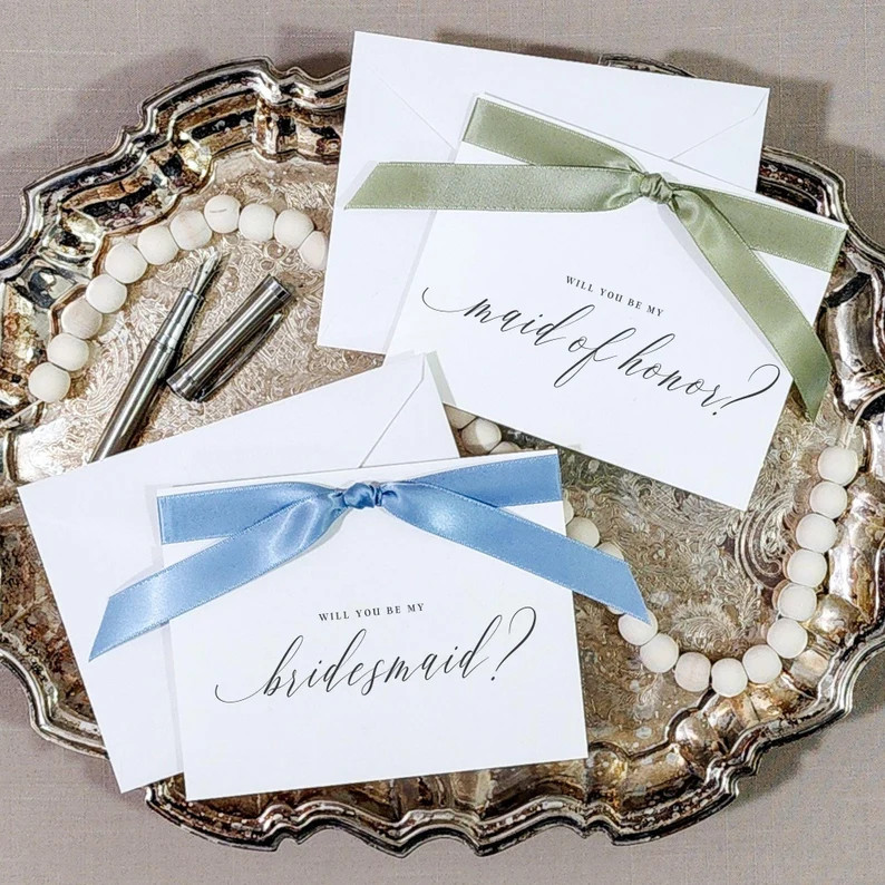 Bridesmaid Proposal Card, Will you be my bridesmaid card asking will you be my maid of honor prop... | Etsy (US)