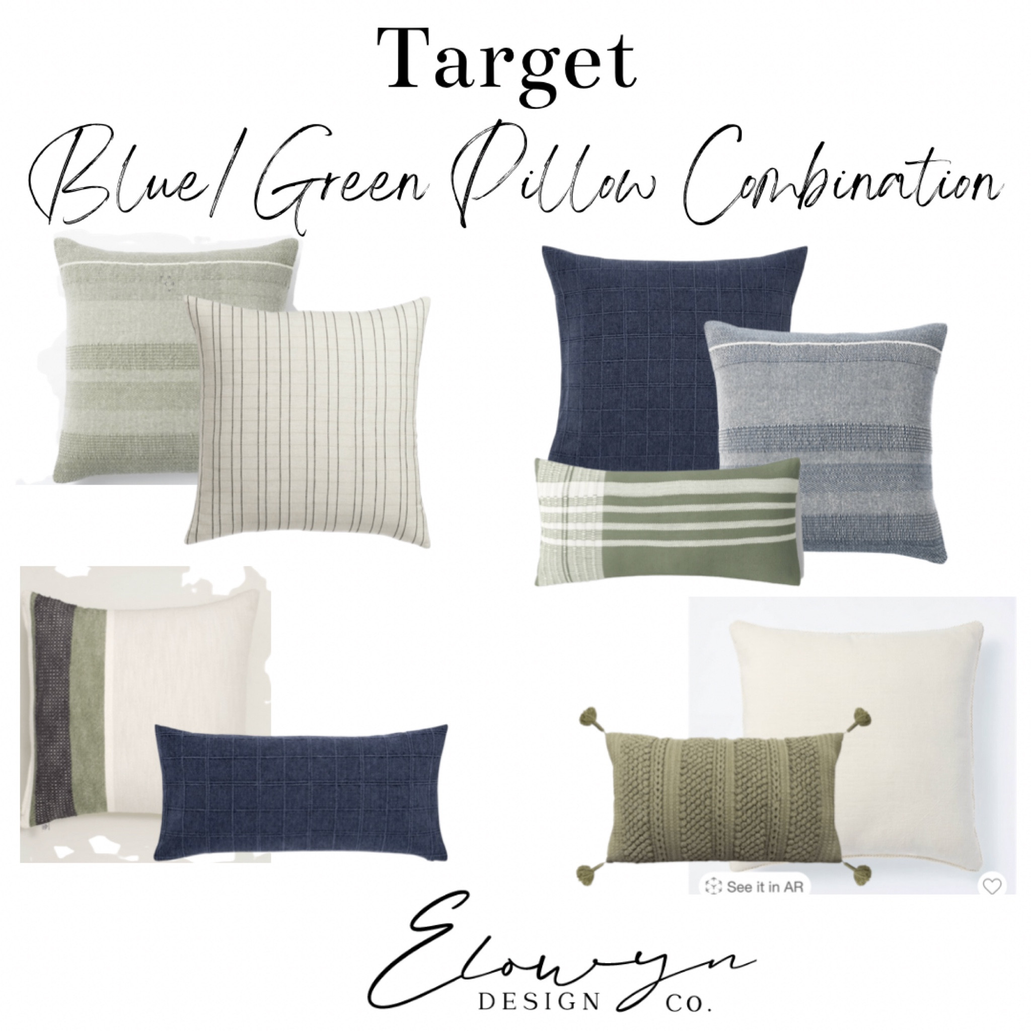 Easy blue/green pillow combination for your living room!


#LTKhome