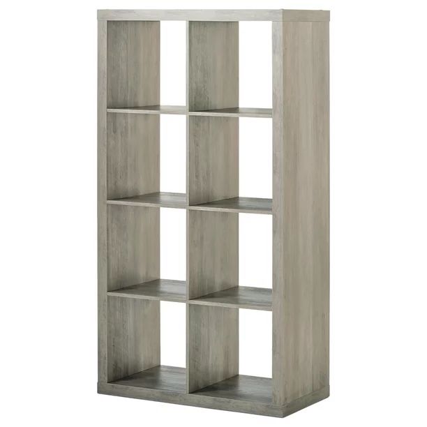 Better Homes & Gardens 8-Cube Storage Organizer, Rustic Gray - Walmart.com | Walmart (US)