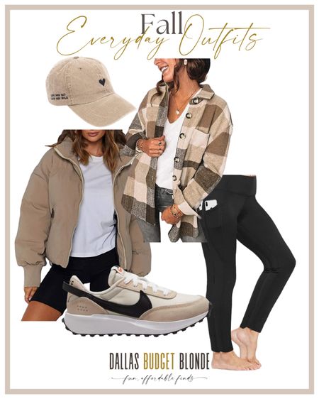 These neutrals 😍!
This outfit is super cute and very cozy.
The pants have a thin fleece lining to keep you warmer than regular leggings, but they aren’t thick and hot at all.

#LTKSeasonal #LTKtravel #LTKunder50