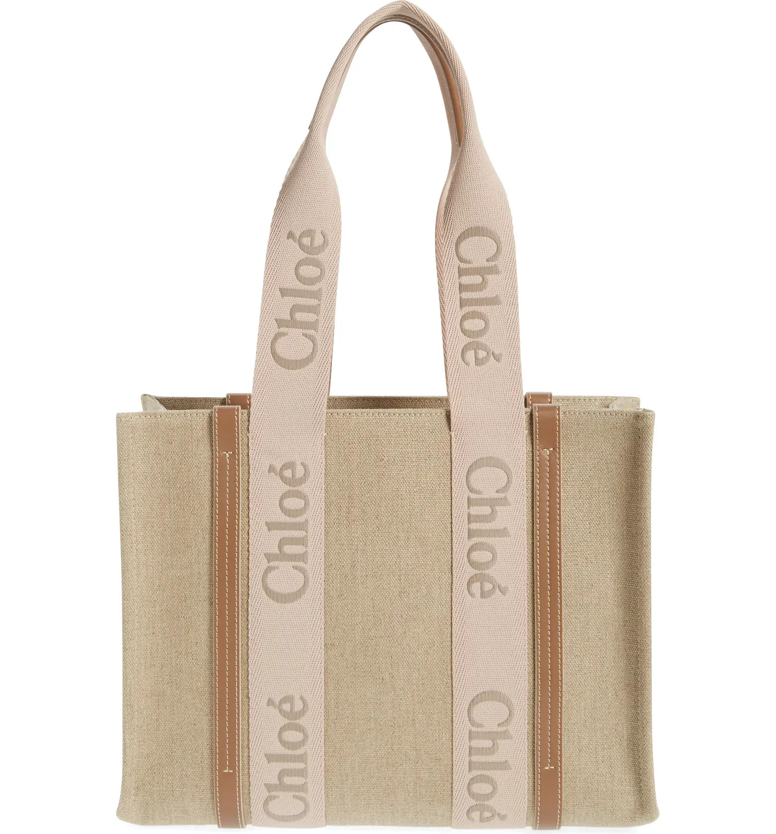 Medium Woody Linen Canvas Tote | Nordstrom
