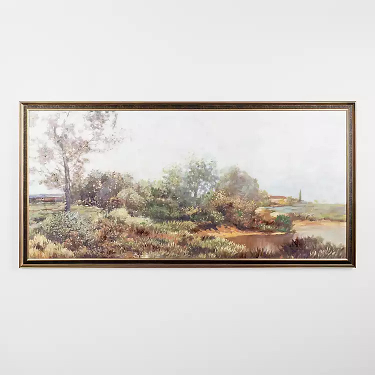 New! Antique Gold Landscape Framed Canvas Art Print | Kirkland's Home