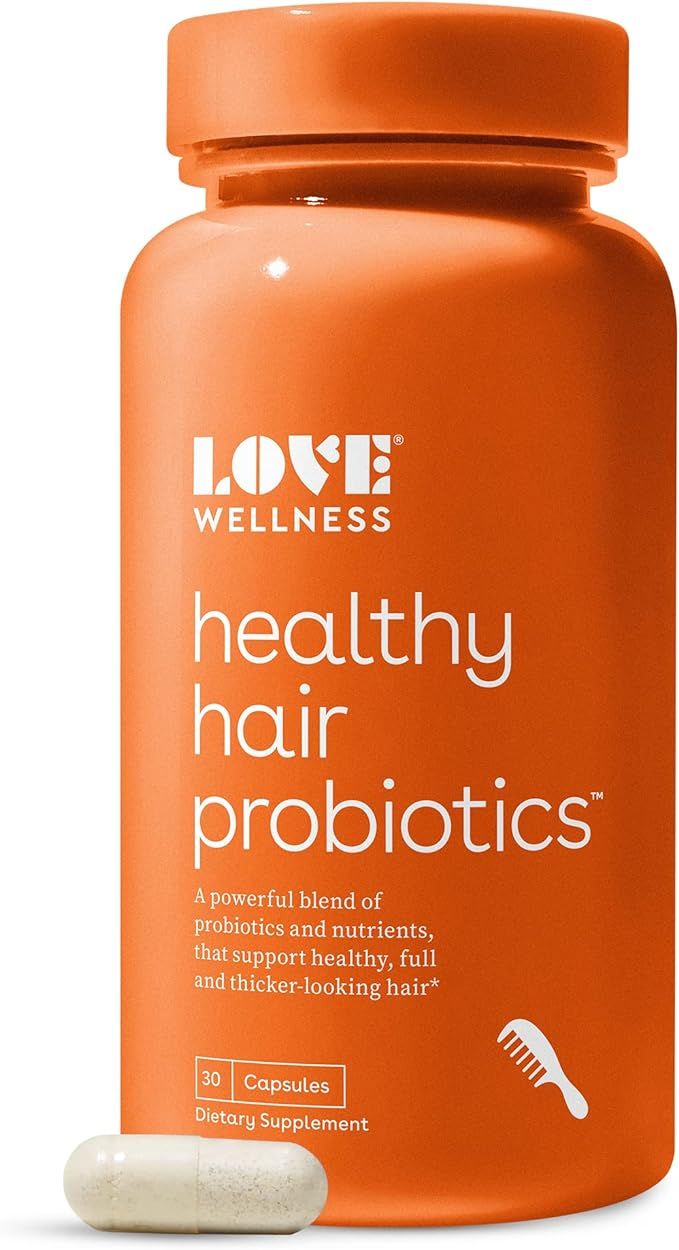 Love Wellness Healthy Hair Probiotics | Support Hair Growth with Biotin and Vitamin B12 & B6 | Su... | Amazon (US)