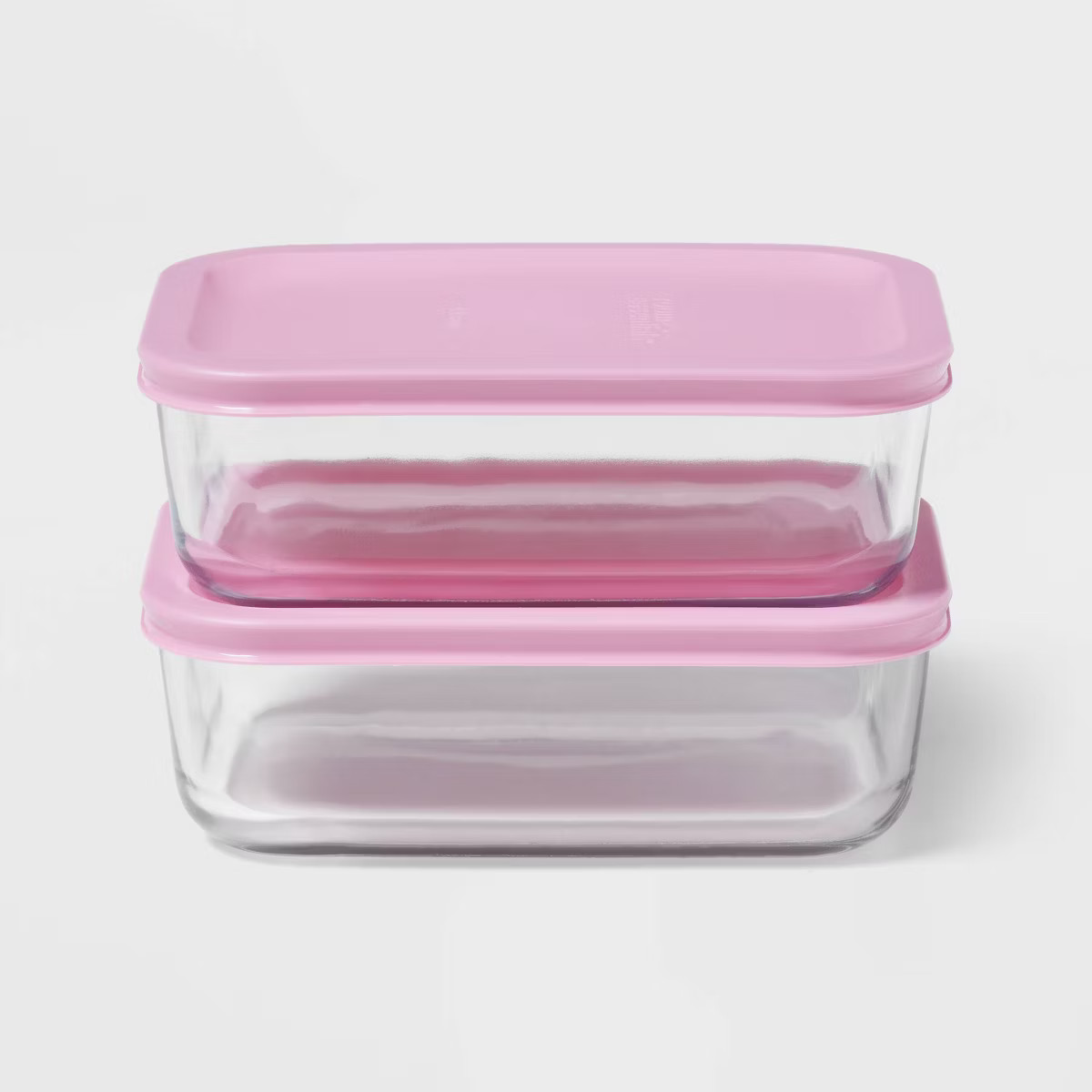 4pc (set of 2) 4c Rectangular Glass Food Storage Container Set - Room Essentials™ | Target