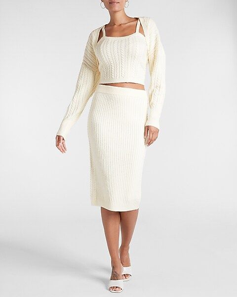 Cable Knit Sweater Shrug | Express