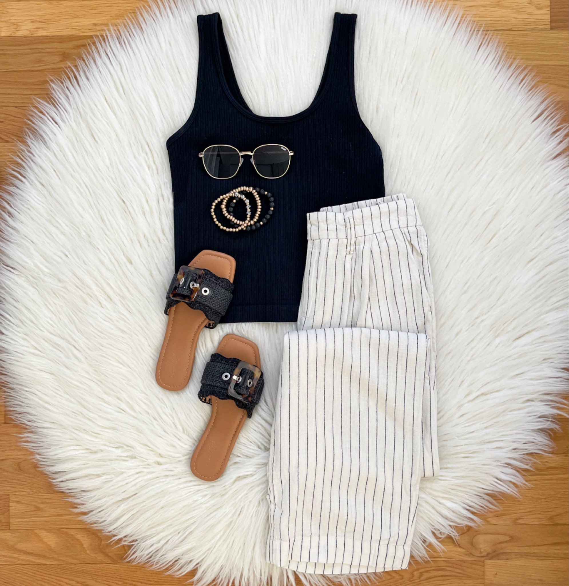 Spring Sale ends today at Target!  These linen pants are 20% off & come in yellow and tan colors too!  Styled them here with this favorite ribbed seamless tank & sandals (BOGO 50% off!). Check out my stories for more on sale!  Everything is linked in my bio 🖤

#LTKstyletip #LTKfindsunder50 #LTKsalealert