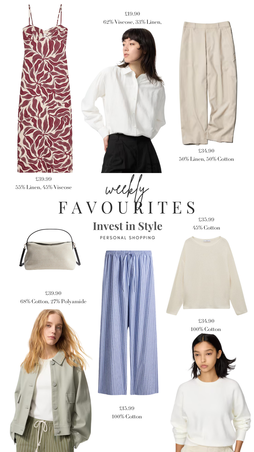 Weekly Favorites 💗

Summer Style, Summer Outfit Inspiration, Holiday Style, Holiday Inspiration, Dress, Drawstring Trousers, Summer Jacket, Summer Knitwear, Zara, Uniqlo 

#LTKsummer #LTKuk #LTKeurope
