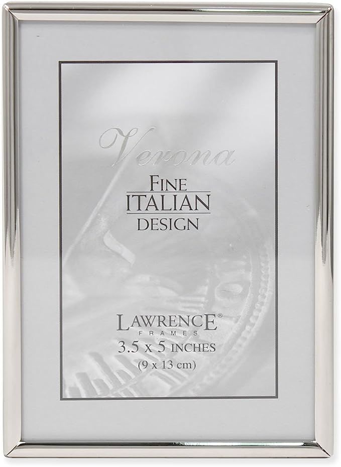 Lawrence Frames Simply Metal Picture Frame, 3.5 by 5-Inch, Silver | Amazon (US)