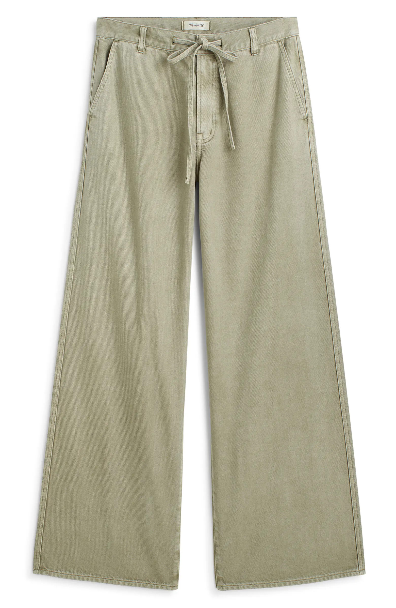 The Ultimate Wide Leg Drawstring Airy Denim Pants | Nordstrom