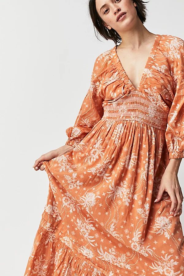 Golden Hour Maxi Dress by Free People, Coral Sands Combo, S | Free People (Global - UK&FR Excluded)