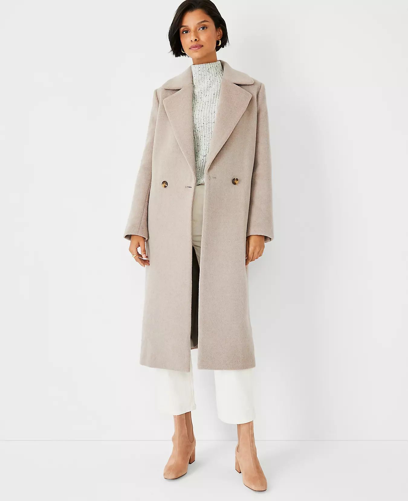 Luxe Double Breasted Coat | Ann Taylor (US)