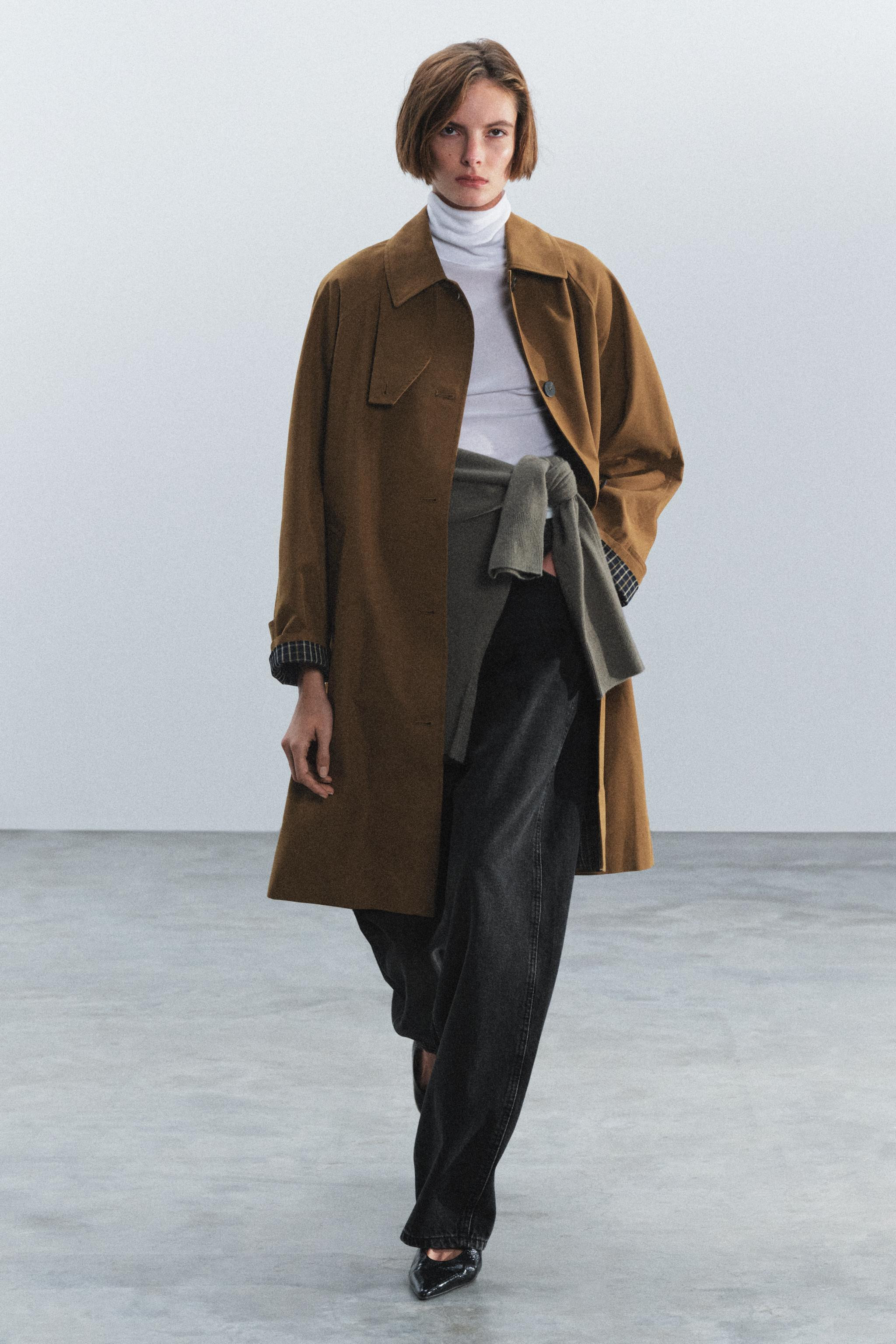 ZW COLLECTION MIDI TRENCH COAT | Zara FR