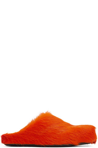 Orange Fussbett Sabot Loafers | SSENSE