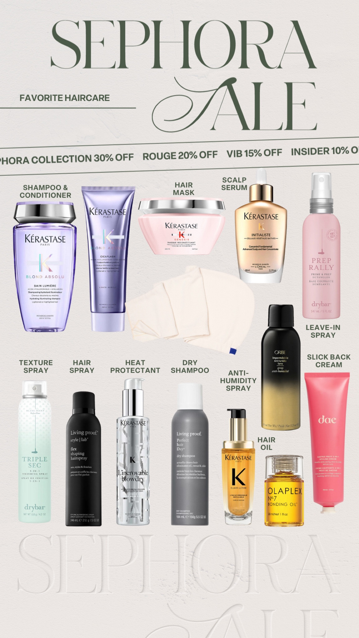 The Sephora Savings Event is here! Sharing my fave hair care products! Depending on your tier, you can use code SAVINGS to get anywhere from 10-20% savings on your purchase and Beauty Insider Members get 30% off Sephora Collection! #kathleenpost #sephorasale

#LTKBeauty #LTKSaleAlert #LTKStyleTip