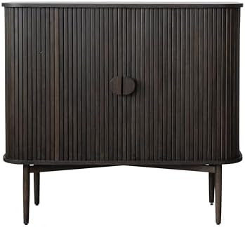 Bloomingville Reclaimed Wood and Oak Wood Cabinet with Accordion Doors, Walnut | Amazon (US)