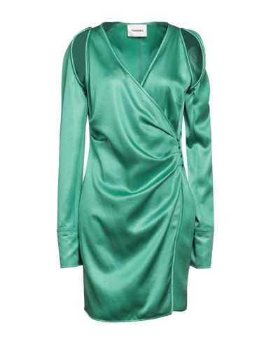Nanushka Woman Mini dress Green Size S Triacetate, Polyester | YOOX (US)