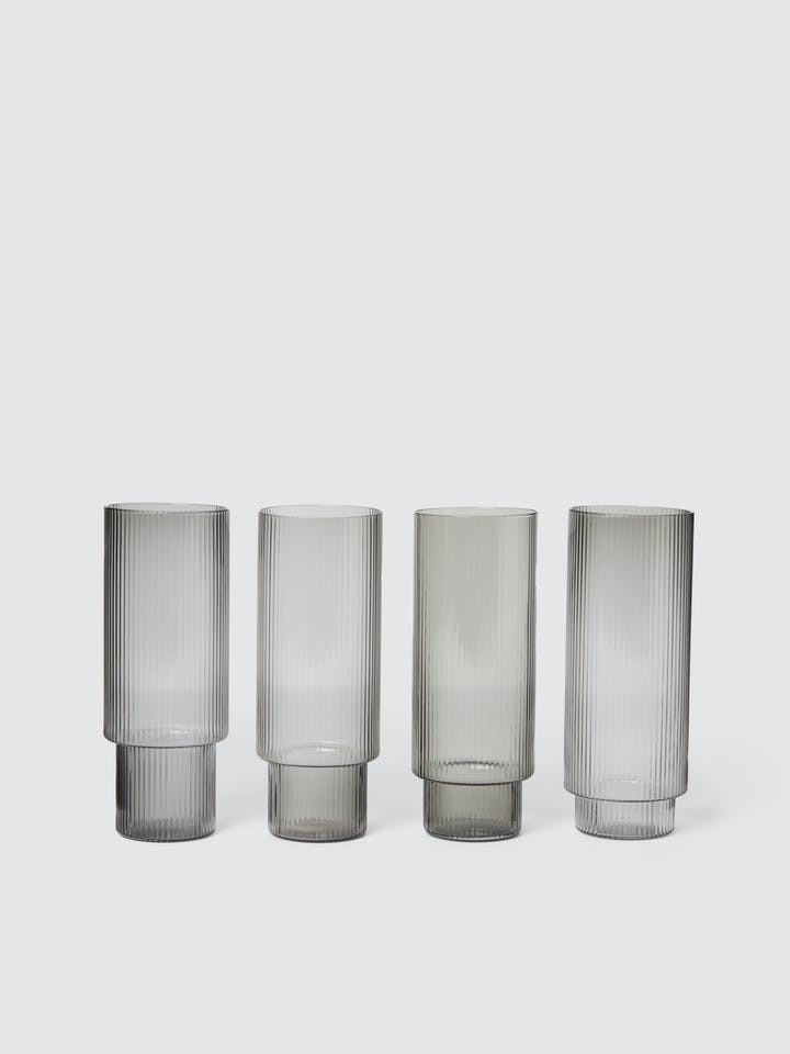 Ripple Long Drink Glasses, Set of 4 | Verishop