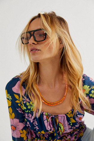 Royal Polarized Aviator Sunglasses | Free People (Global - UK&FR Excluded)