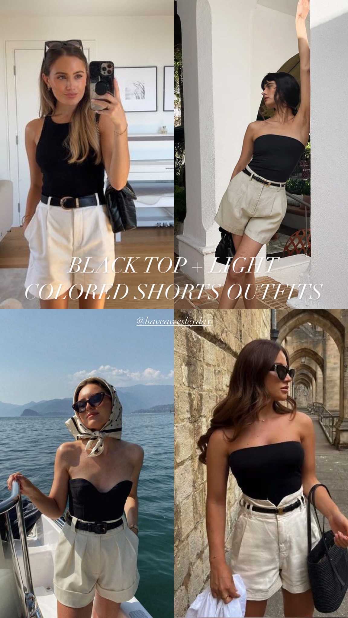 Black tank top, linen shorts outfit ideas, Pinterest girl style, European summer travel outfit inspo

#LTKSeasonal #LTKeurope #LTKtravel