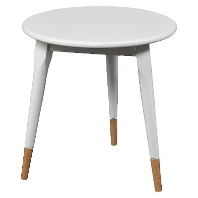 Alden Round Side Table Glossy - White - Aiden Lane | Target