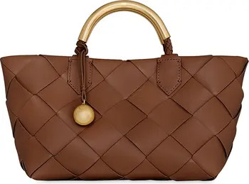 Mini Frankie Woven Leather Tote | Nordstrom