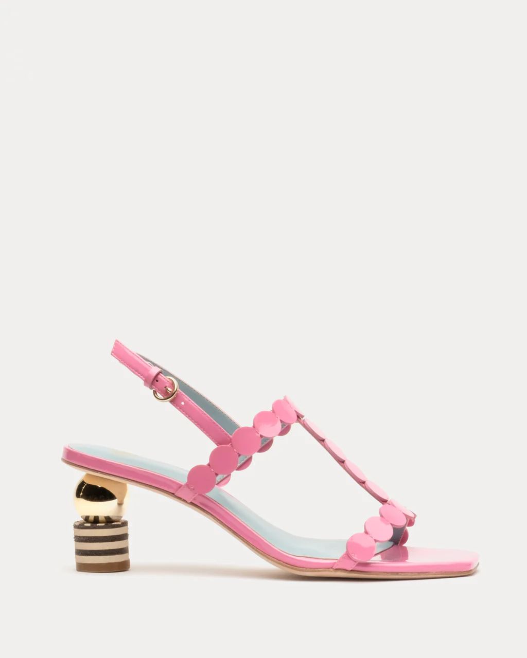 Kiki Mini Dot Heel Pink | Frances Valentine
