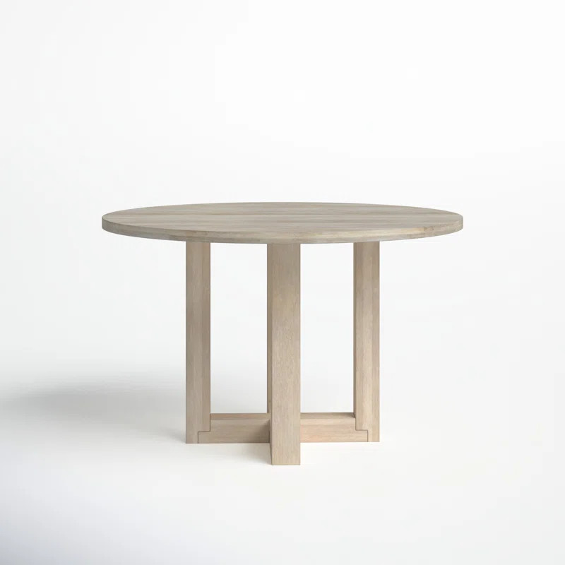 Bernardo 48" Solid Wood Cross Legs Dining Table | Wayfair North America