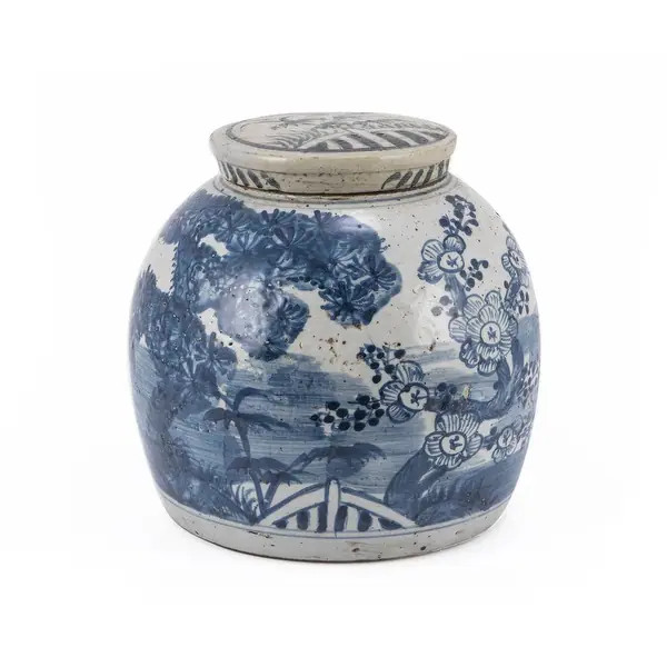 Vintage Ming Jar Pine Motif - Small | Bed Bath & Beyond
