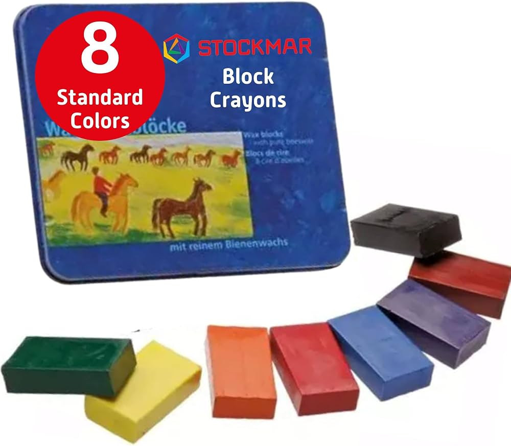 STOCKMAR 204884258 Waterproof Beeswax Blocks in Tin, 8 Blocks | Amazon (US)