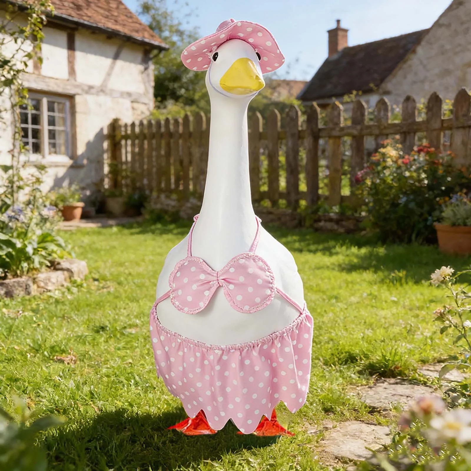 Uuiauoio Porch Goose Outfit, Goose Clothes for 23" Cement Porch Goose Costume, New Year Birthday ... | Walmart (US)
