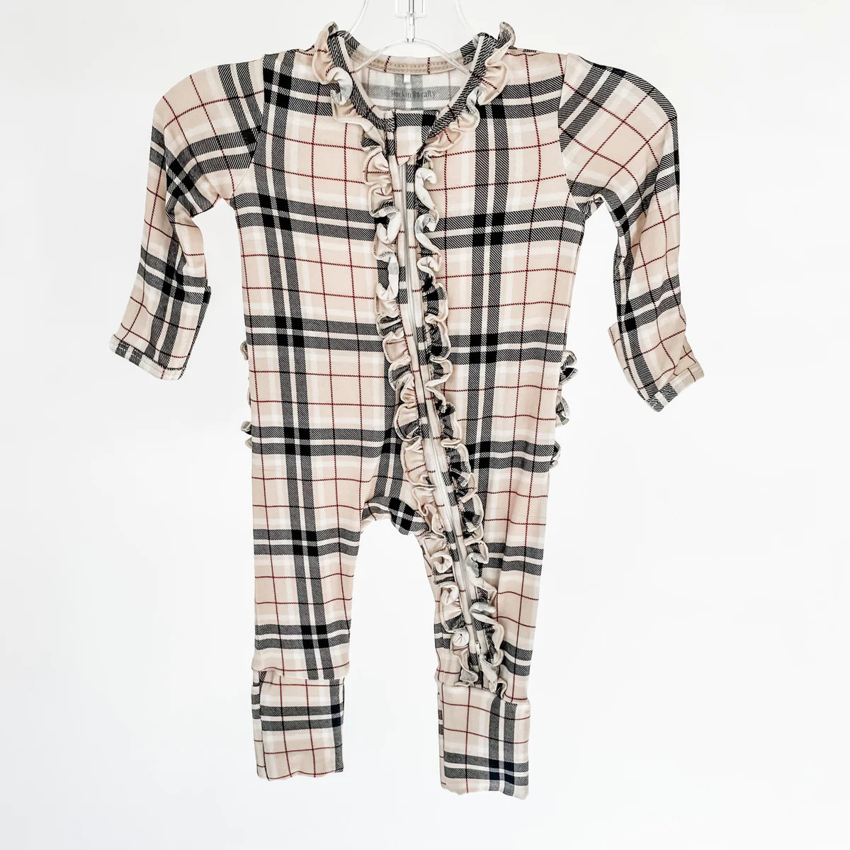 Halston Girl Ruffle Zip Footie | Rockin Royalty