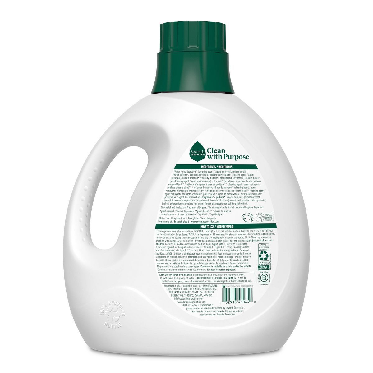 Seventh Generation Liquid Laundry Detergent Soap - Fresh Lavender Scent | Target