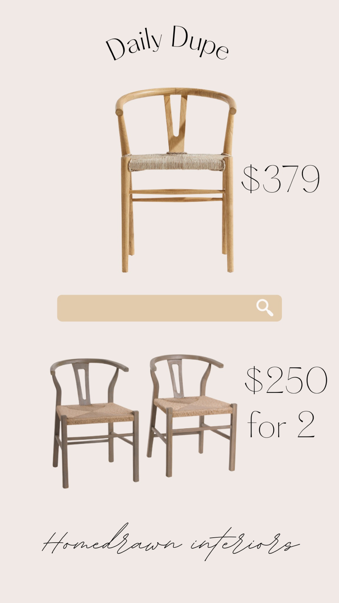 Wishbone dining room chair dupe! #homedecor #dupe #interiordecor

#LTKhome