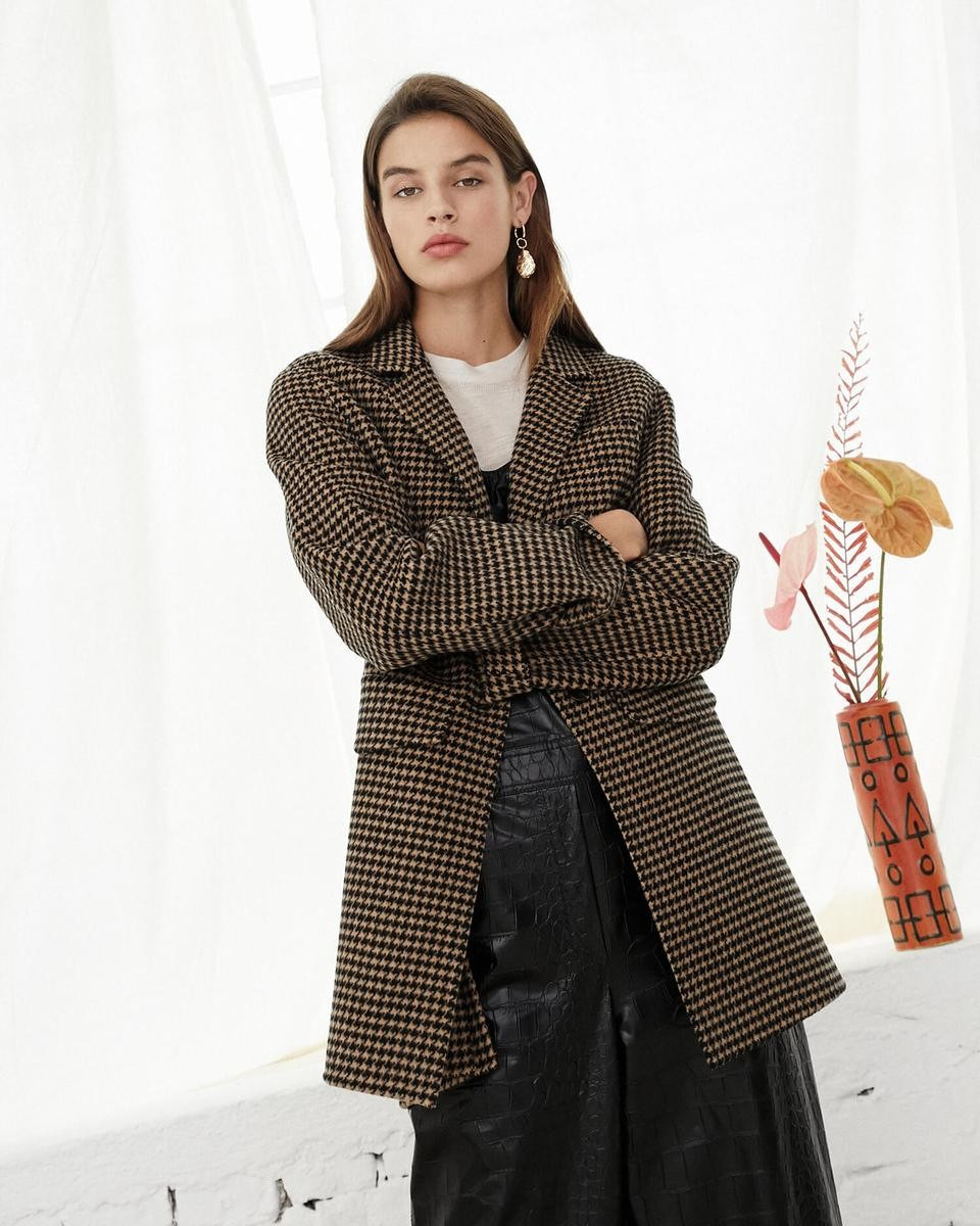 MYSTIQUE - Western blazer jacket - Check | Nanushka