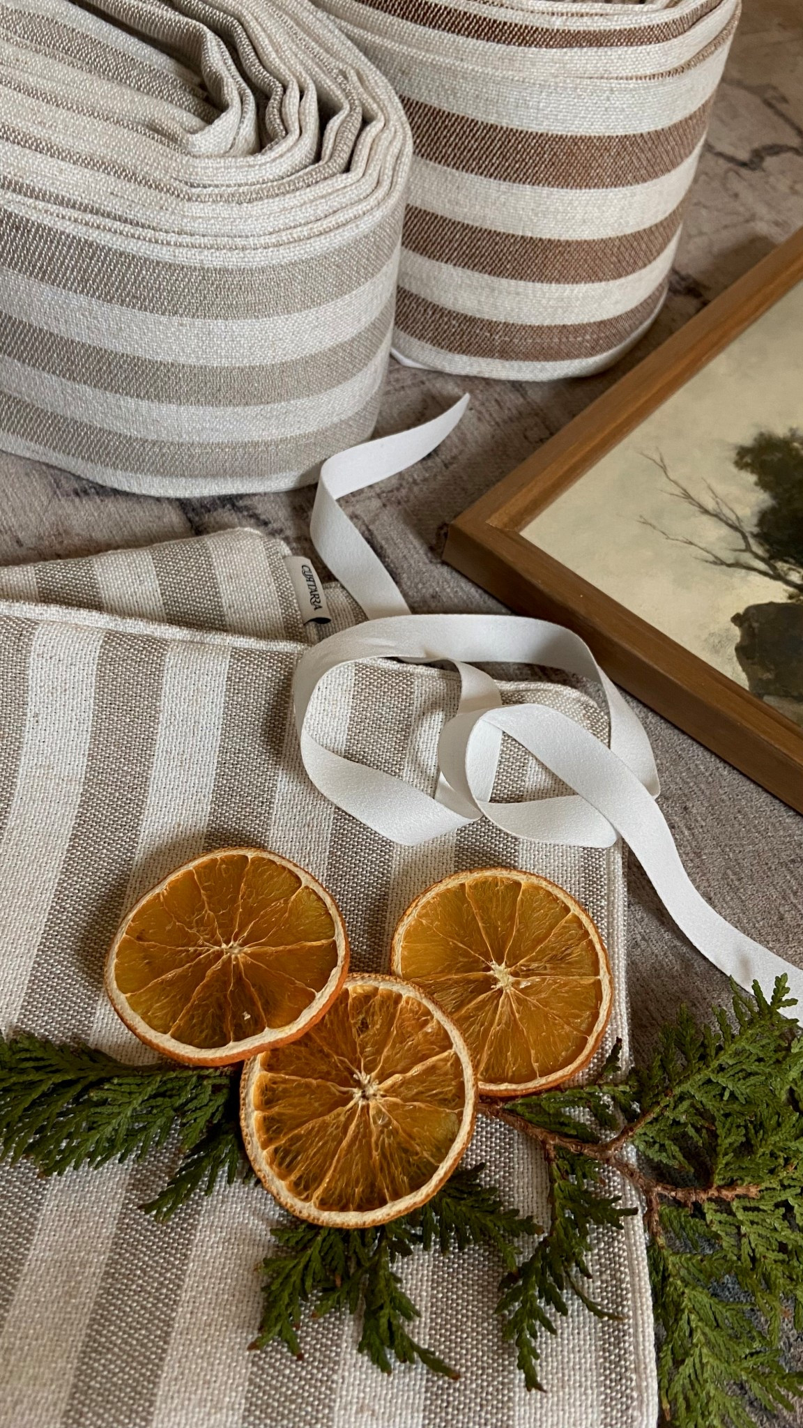 New striped curtains and pillows for the living room! Hoping to hang these this weekend. Colors are “Oatmeal” and “Cinnamon."

#LTKHome #LTKHoliday #LTKCyberWeek