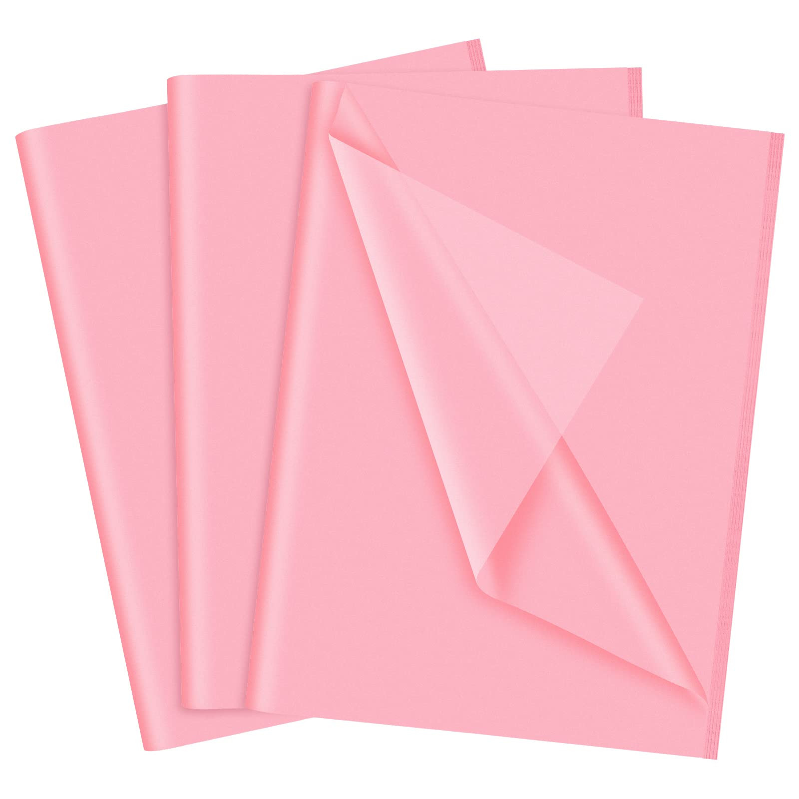 NEBURORA Pink Tissue Paper for Gift Bags 60 Sheets Pink Wrapping Tissue Paper Bulk 14 X 20 Inch H... | Amazon (US)