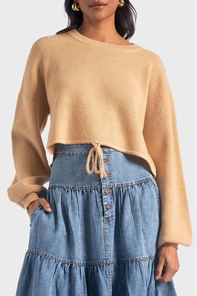 Elan Drawstring Pullover Sweater | Gibson