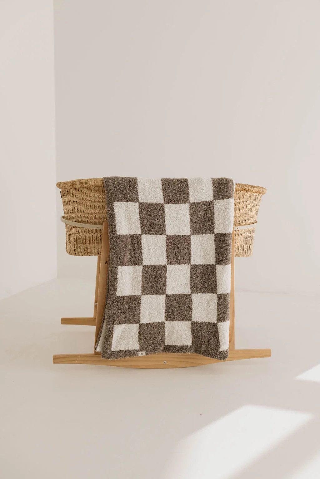 Plush Blanket | Mushroom Checkerboard | Forever French