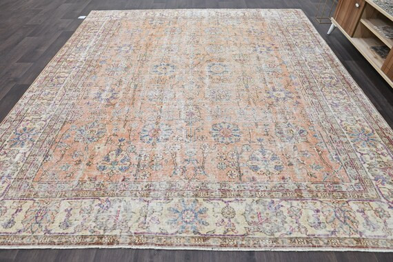 8x9 Rug Oushak Rug 8x9 Vintage Rug Turkish Area Rug Living - Etsy | Etsy (US)