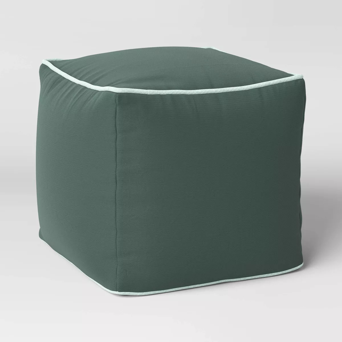 Color Block with Contrast Piping Pouf - Room Essentials™ | Target