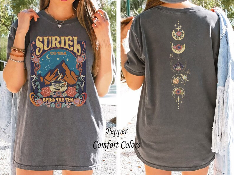 Suriel Tea Co Comfort Colors shirt,Acotar Sweater,Bookish Sweat,Sarah J Maas Shirt,A Court Of Tho... | Etsy (US)
