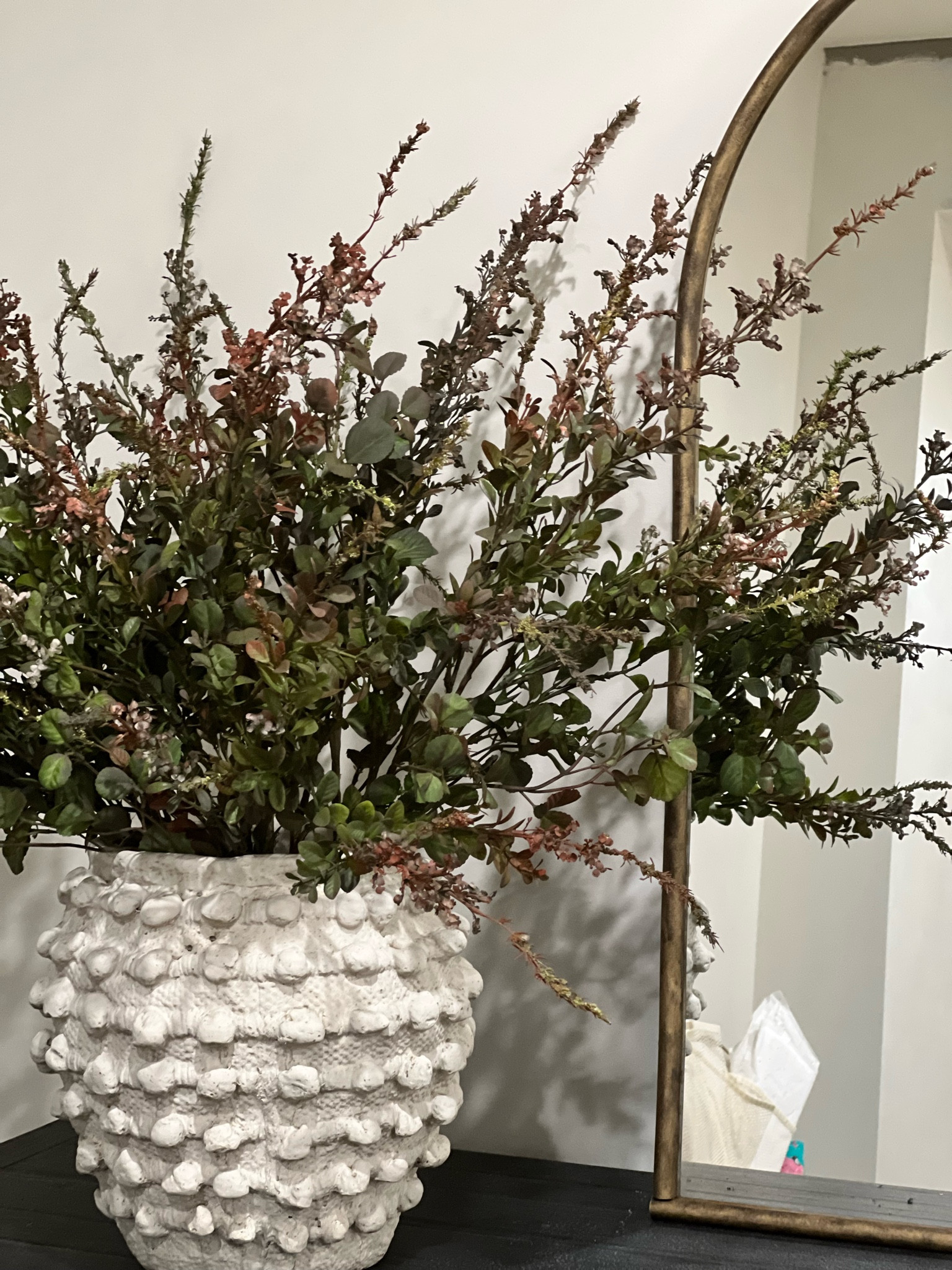 Fall floral in minka vase with brass arch mirror

I sprayed the floral stems with camouflage olive green paint and brick satin paint from Lowe’s. 

The mirror is a diy. You can find the tutorial in highlights @the.Handwrittenhome 

Anthropologie
Minka vase
Anthro
Fall florals
Fall stems
Brass mirror

#LTKhome #LTKSeasonal #LTKsalealert